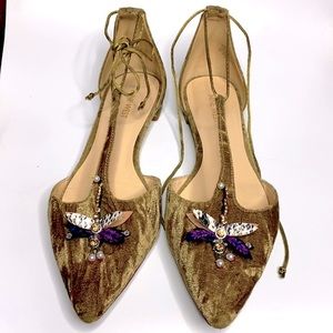 Nine West Crushed Velvet Amethyst Dragonfl…